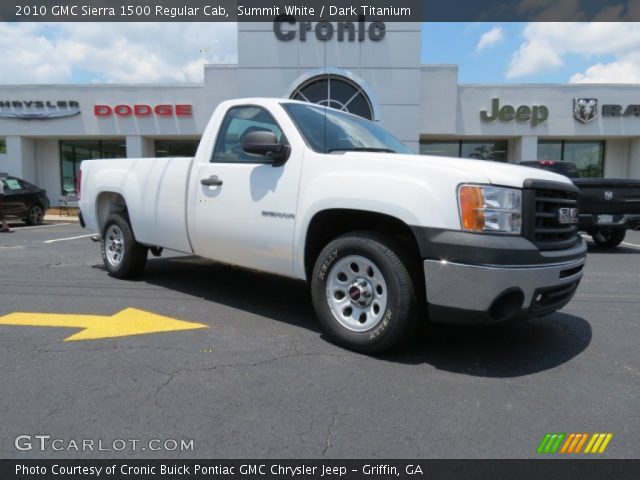 2010 GMC Sierra 1500 Regular Cab in Summit White