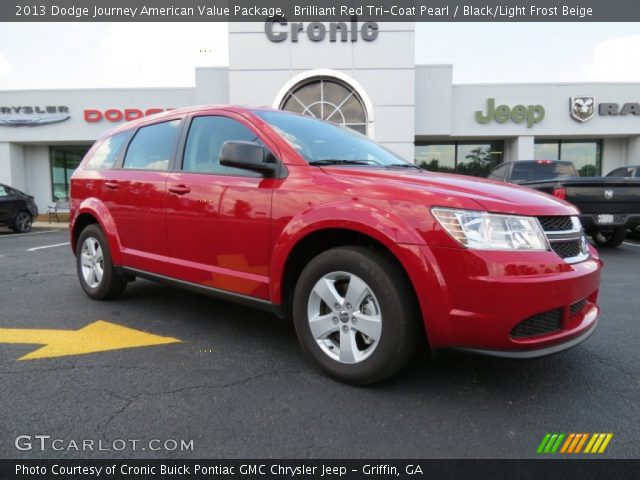 2013 Dodge Journey American Value Package in Brilliant Red Tri-Coat Pearl