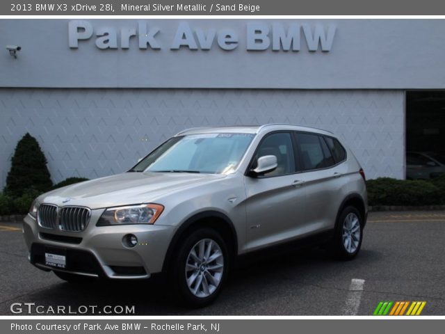 2013 BMW X3 xDrive 28i in Mineral Silver Metallic