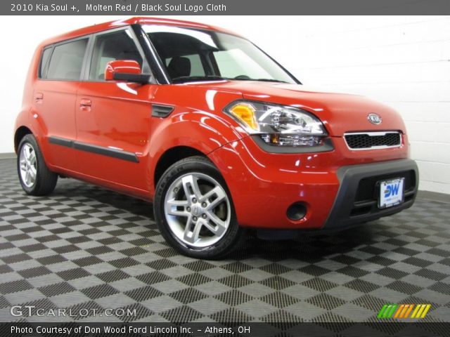 2010 Kia Soul + in Molten Red