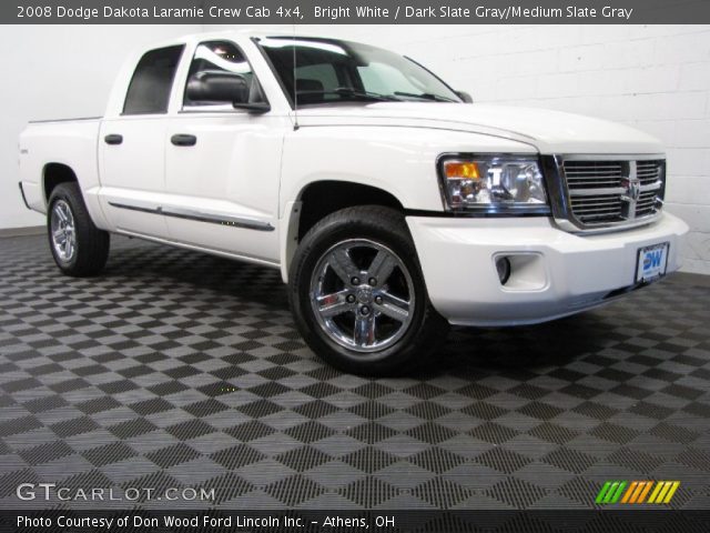 2008 Dodge Dakota Laramie Crew Cab 4x4 in Bright White