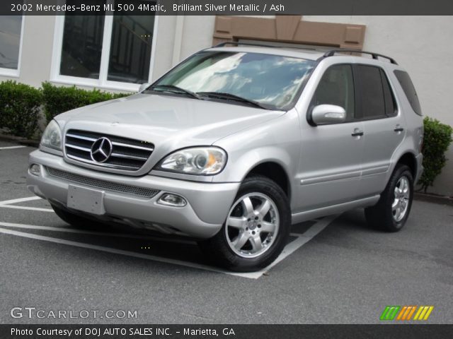 2002 Mercedes-Benz ML 500 4Matic in Brilliant Silver Metallic