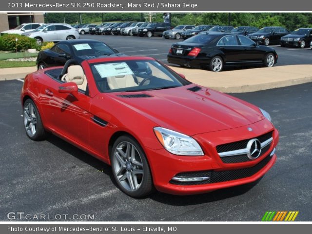 2013 Mercedes-Benz SLK 250 Roadster in Mars Red