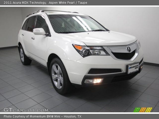 2011 Acura MDX Technology in Aspen White Pearl