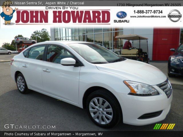 2013 Nissan Sentra SV in Aspen White