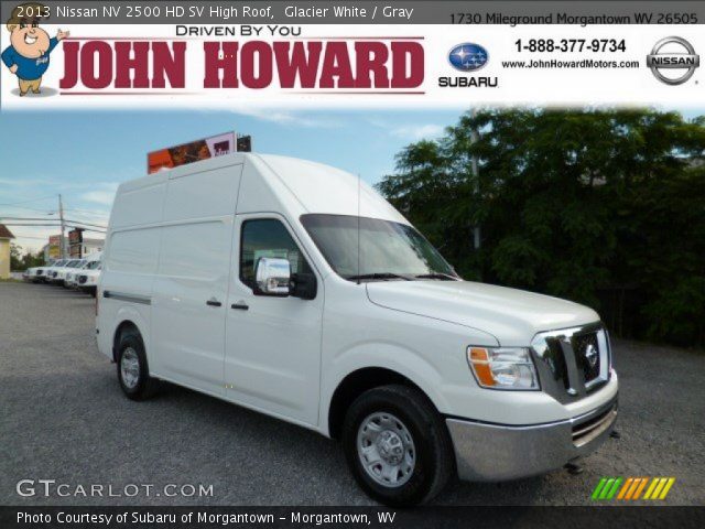 2013 Nissan NV 2500 HD SV High Roof in Glacier White