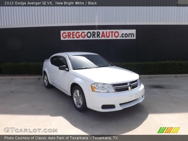 2013 Dodge Avenger SE V6 in New Bright White
