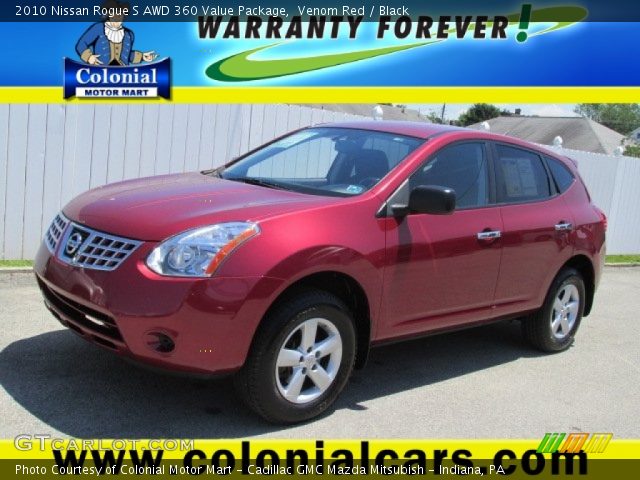 2010 Nissan Rogue S AWD 360 Value Package in Venom Red