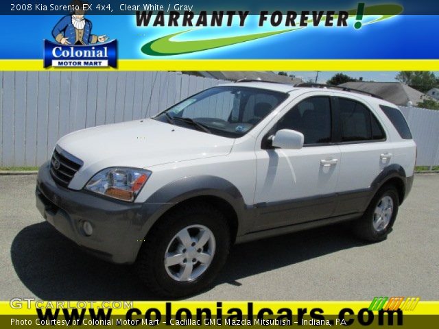 2008 Kia Sorento EX 4x4 in Clear White