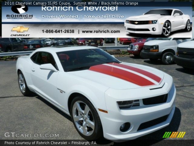 2010 Chevrolet Camaro SS/RS Coupe in Summit White