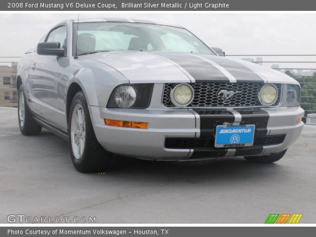 2008 Ford Mustang V6 Deluxe Coupe in Brilliant Silver Metallic