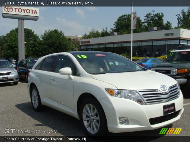2010 Toyota Venza I4 in Blizzard White Pearl
