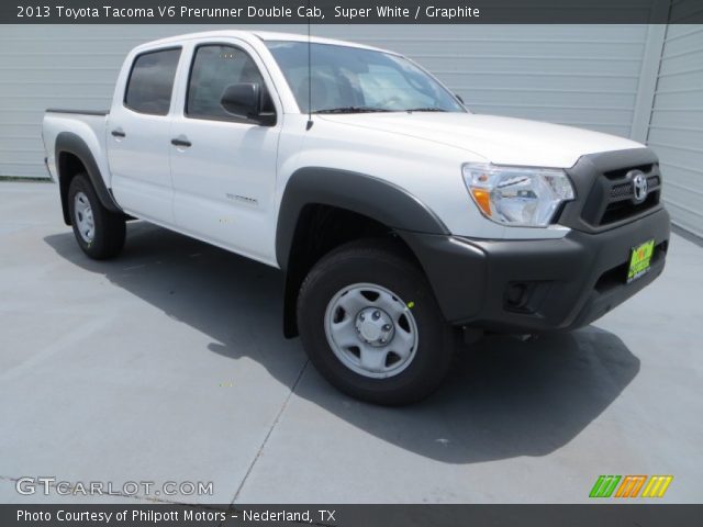 2013 Toyota Tacoma V6 Prerunner Double Cab in Super White