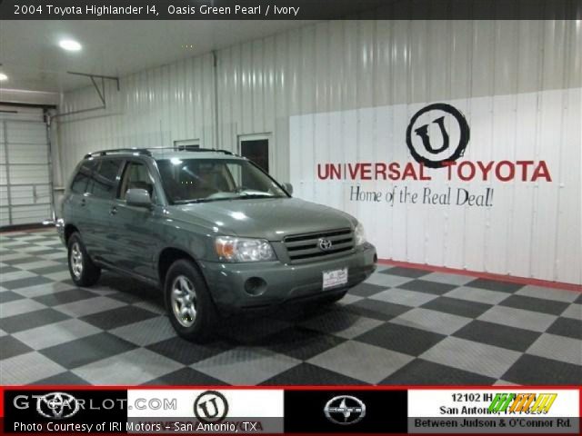 2004 Toyota Highlander I4 in Oasis Green Pearl