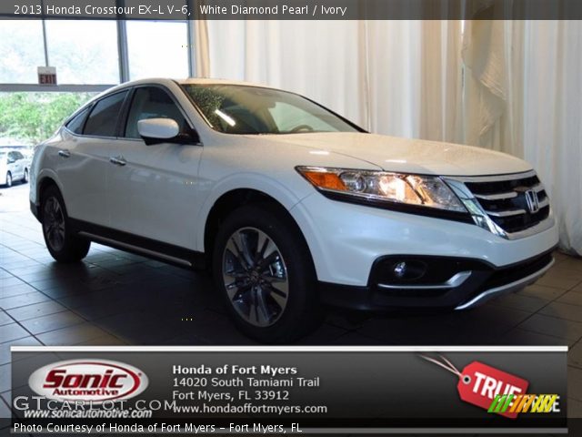 2013 Honda Crosstour EX-L V-6 in White Diamond Pearl