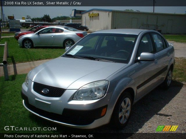 2008 Kia Rio LX Sedan in Silver Metallic