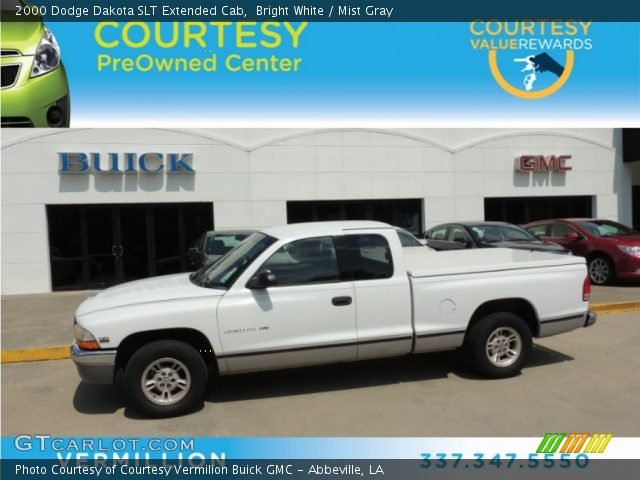 2000 Dodge Dakota SLT Extended Cab in Bright White
