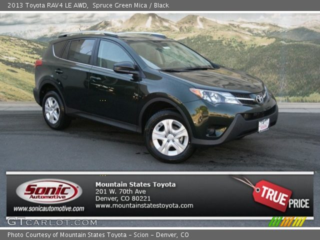 2013 Toyota RAV4 LE AWD in Spruce Green Mica