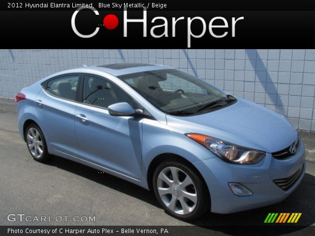 2012 Hyundai Elantra Limited in Blue Sky Metallic
