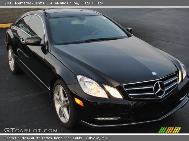 2013 Mercedes-Benz E 350 4Matic Coupe in Black