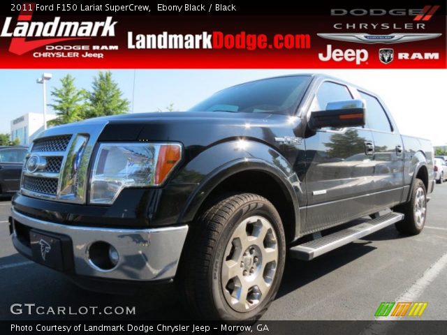 2011 Ford F150 Lariat SuperCrew in Ebony Black