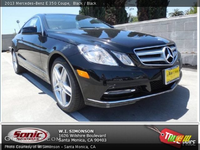 2013 Mercedes-Benz E 350 Coupe in Black