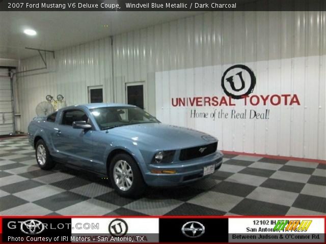 2007 Ford Mustang V6 Deluxe Coupe in Windveil Blue Metallic