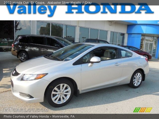 2012 Honda Civic EX Coupe in Alabaster Silver Metallic