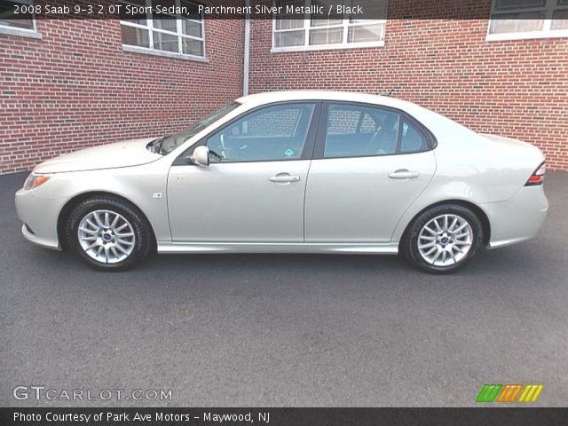 2008 Saab 9-3 2.0T Sport Sedan in Parchment Silver Metallic