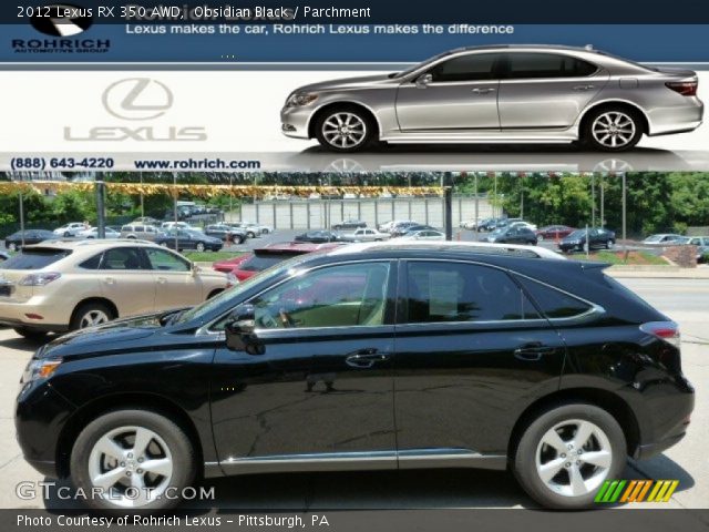 2012 Lexus RX 350 AWD in Obsidian Black