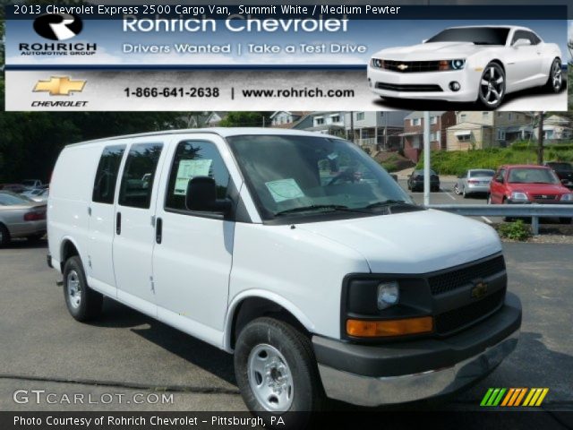 2013 Chevrolet Express 2500 Cargo Van in Summit White