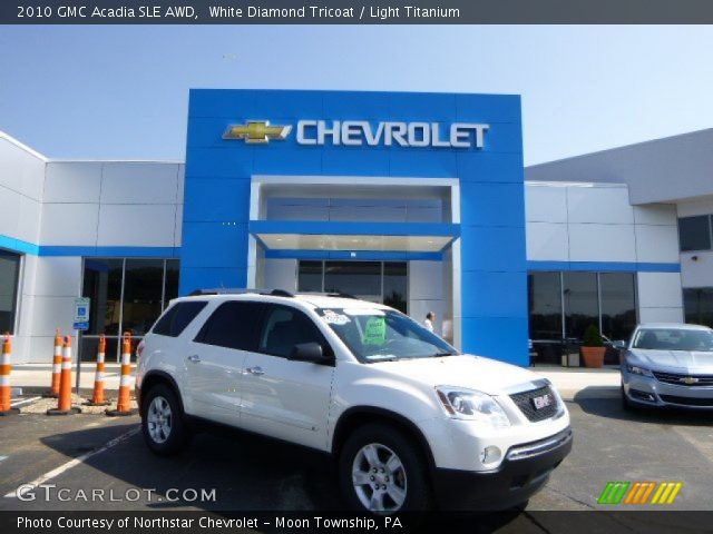 2010 GMC Acadia SLE AWD in White Diamond Tricoat