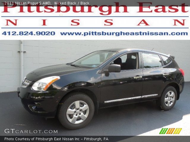 2011 Nissan Rogue S AWD in Wicked Black