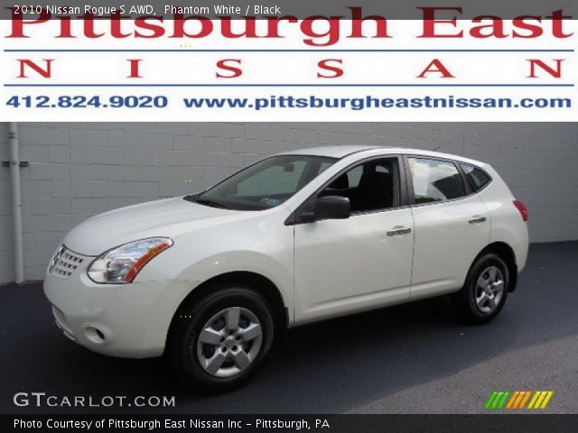 2010 Nissan Rogue S AWD in Phantom White