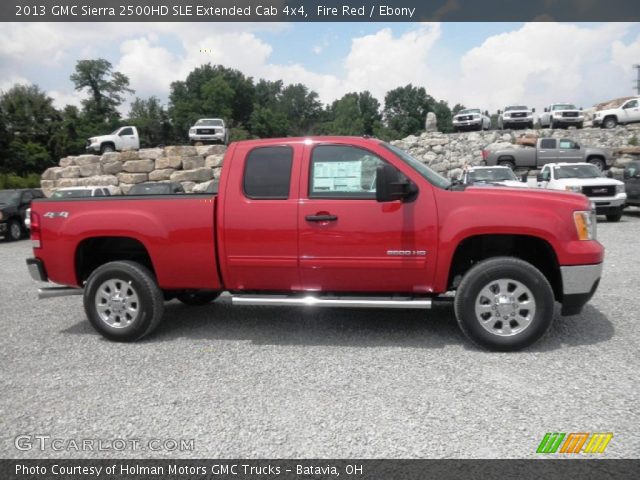 2013 GMC Sierra 2500HD SLE Extended Cab 4x4 in Fire Red