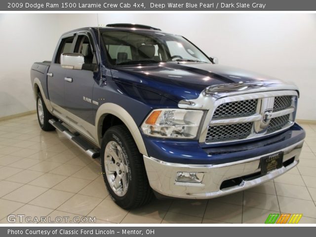 2009 Dodge Ram 1500 Laramie Crew Cab 4x4 in Deep Water Blue Pearl