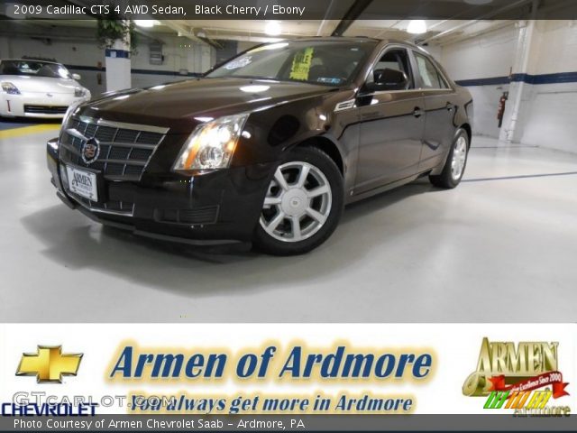 2009 Cadillac CTS 4 AWD Sedan in Black Cherry