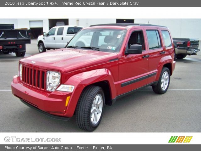 2010 Jeep Liberty Sport 4x4 in Inferno Red Crystal Pearl