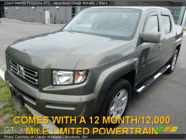 2007 Honda Ridgeline RTS in Aberdeen Green Metallic