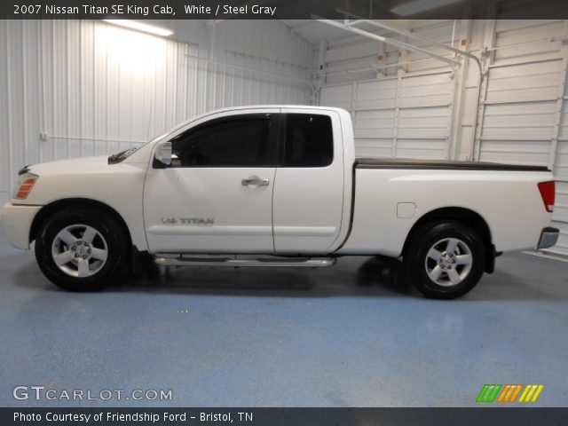 2007 Nissan Titan SE King Cab in White