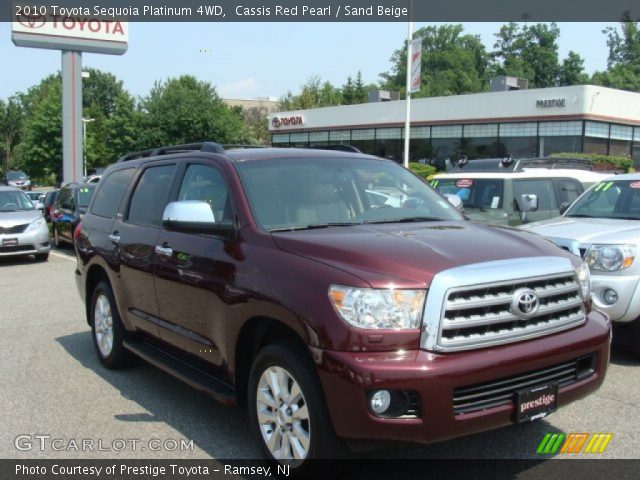 2010 Toyota Sequoia Platinum 4WD in Cassis Red Pearl