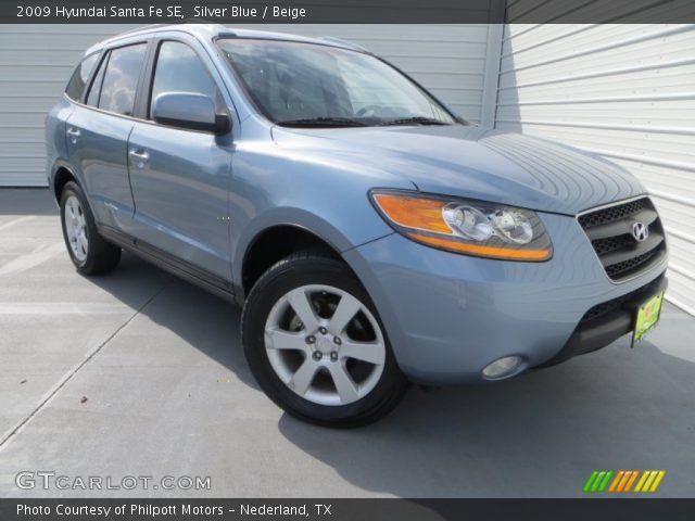 2009 Hyundai Santa Fe SE in Silver Blue