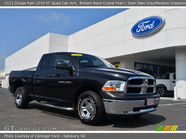 2011 Dodge Ram 1500 ST Quad Cab 4x4 in Brilliant Black Crystal Pearl