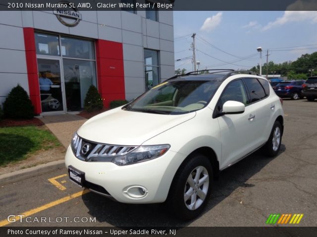 2010 Nissan Murano SL AWD in Glacier White Pearl