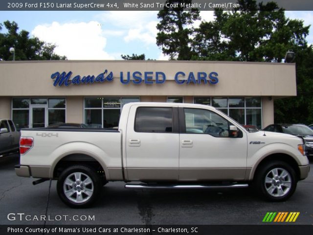 2009 Ford F150 Lariat SuperCrew 4x4 in White Sand Tri Coat Metallic