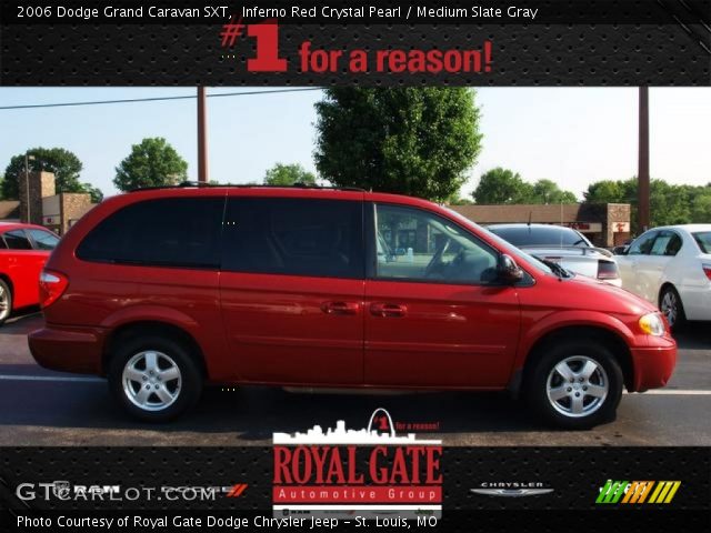 2006 Dodge Grand Caravan SXT in Inferno Red Crystal Pearl