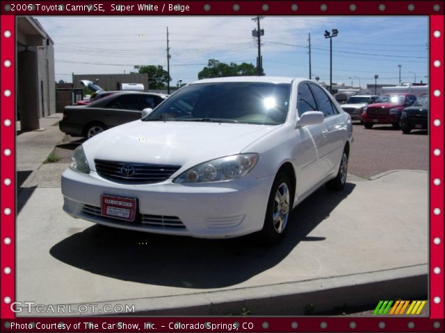 2006 Toyota Camry SE in Super White