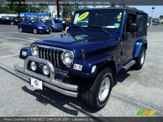 2005 Jeep Wrangler Unlimited 4x4 in Patriot Blue Pearl