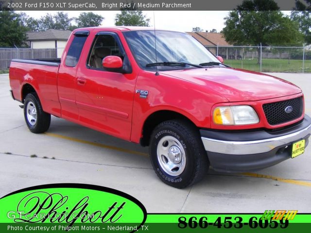 2002 Ford F150 XLT SuperCab in Bright Red