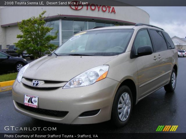 2008 Toyota Sienna LE in Desert Sand Mica